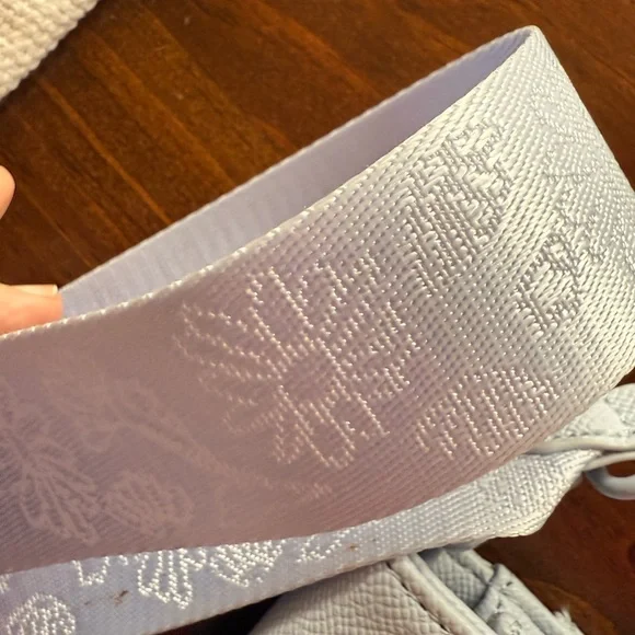 Betsey Johnson Floral Embellished Light Blue Crossbody Bag - Picture 3 of 10